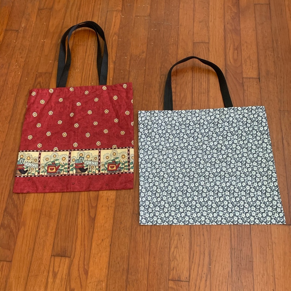 Two Handmade tote bags